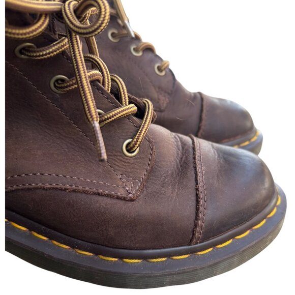 Dr. Martens Alexandra Women’s Size 8 Brown Heeled Ankle Boots - Picture 5 of 13